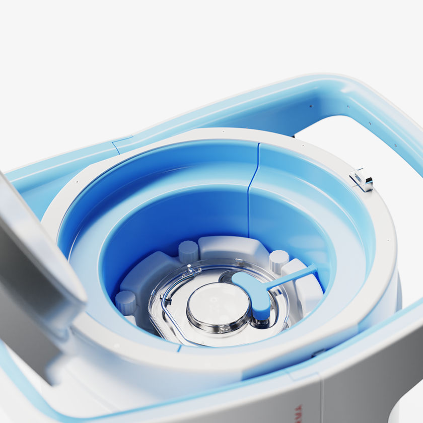 Detailansicht TimeSeal®: robuste Ausführung und kliniktaugliche Gestaltung