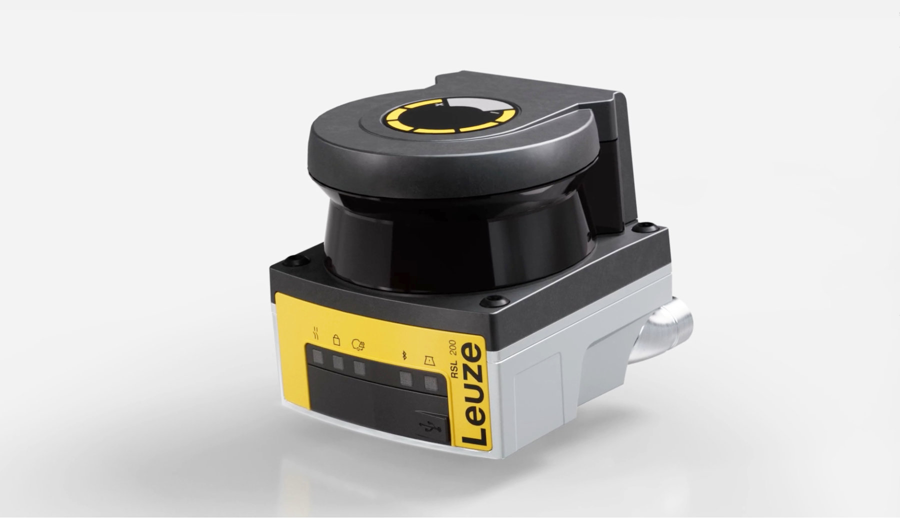 Detailansicht des 275°-Scanbereichs des Leuze RSL 200 Sicherheits-Laserscanners